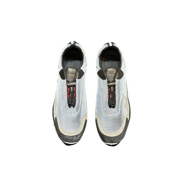 Dunhill Mens Lace-Up Leisure Mesh Sneakers Grey - Picture 1 of 10
